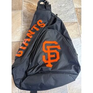 San Francisco Giants SF GIANTS Black Sling Bag Backpack‎ Baseball MLB Licensed